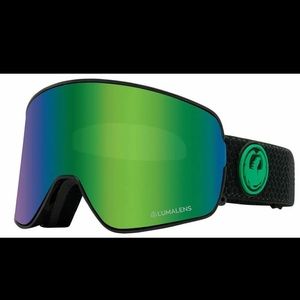 NEW Dragon NFX2 Ski Snow Goggles-Split Green-Lumalens Green+Bonus Lens